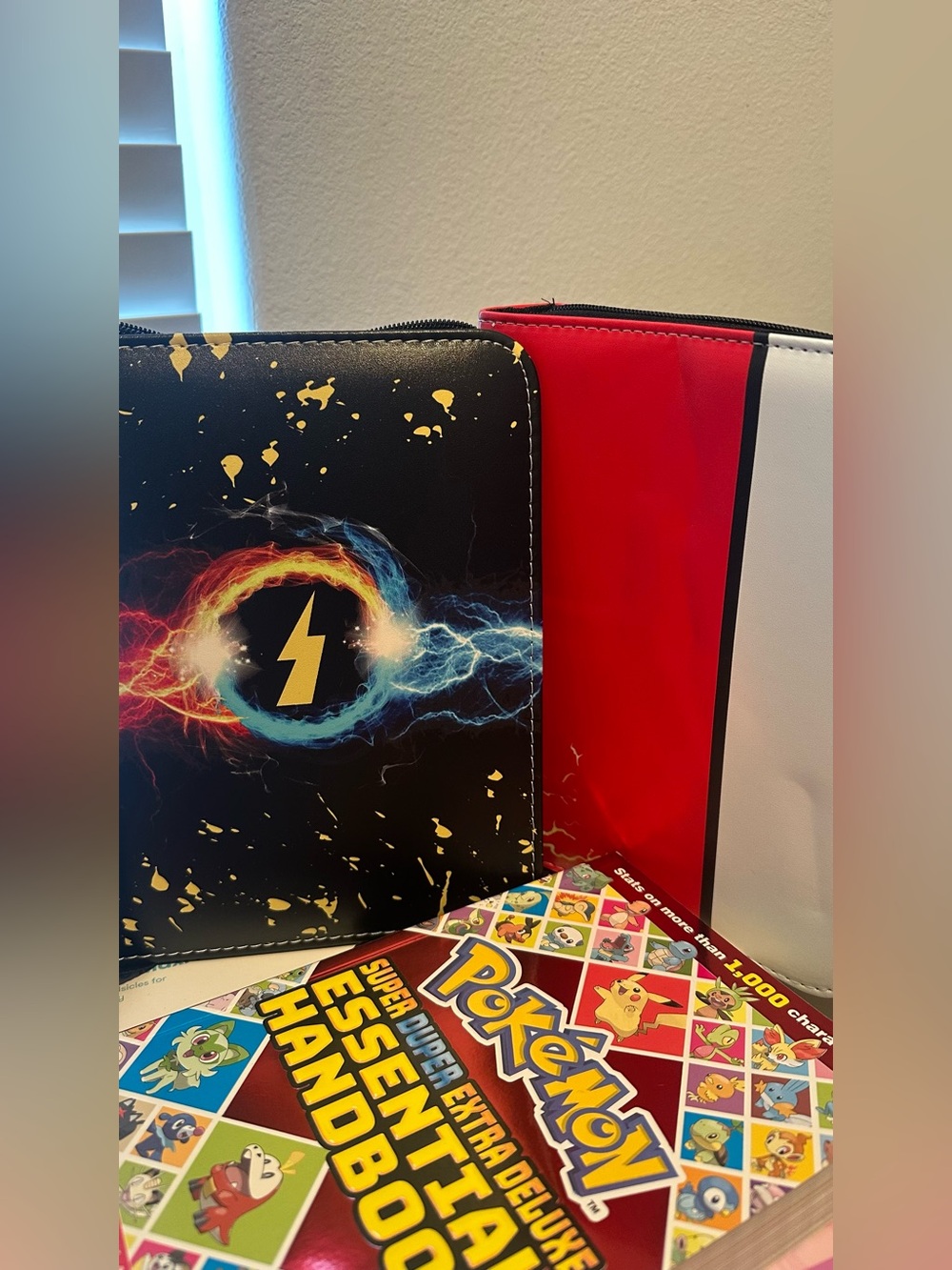 Pokemon binder and book